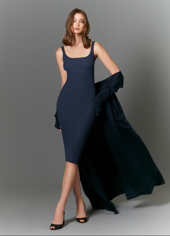 Karaby Dress in Denim/Undyed